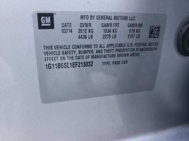 Zdjęcie 10 z aukcji – 2014 CHEVROLET MALIBU LS z VIN 1G11B5SL1EF213832