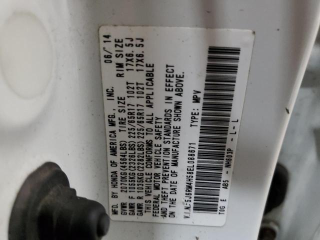 Photo 10 from auction – 2014 HONDA CR-V EX with VIN 5J6RM4H58EL088671