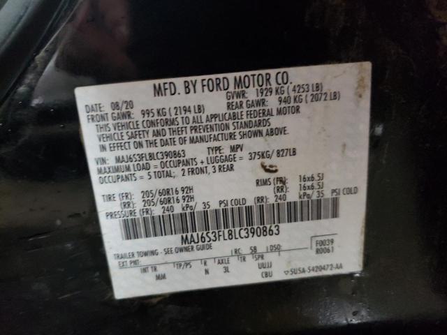 Photo 10 from auction – 2020 FORD ECOSPORT S with VIN MAJ6S3FL8LC390863