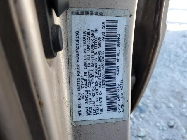 Photo 10 from auction – 1997 TOYOTA COROLLA DX with VIN 1NXBB02E7VZ659636