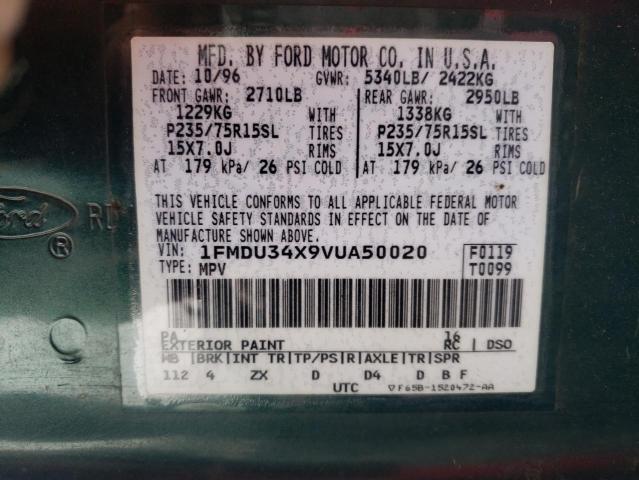 Photo 10 from auction – 1997 FORD EXPLORER with VIN 1FMDU34X9VUA50020