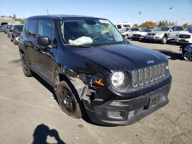 JEEP RENEGADE S 2017 with VIN ZACCJBAH2HPF95255 - Photo from auction