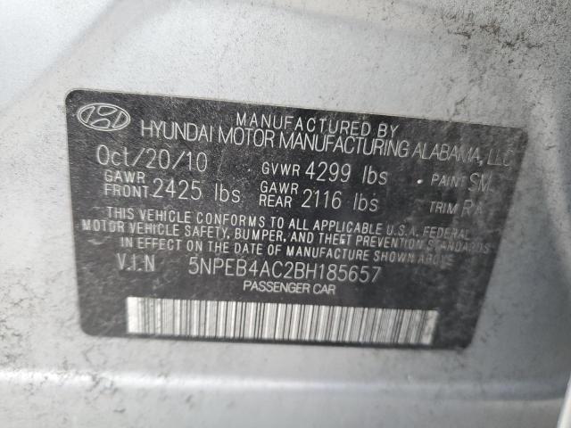 Photo 10 from auction – 2011 HYUNDAI SONATA GLS with VIN 5NPEB4AC2BH185657