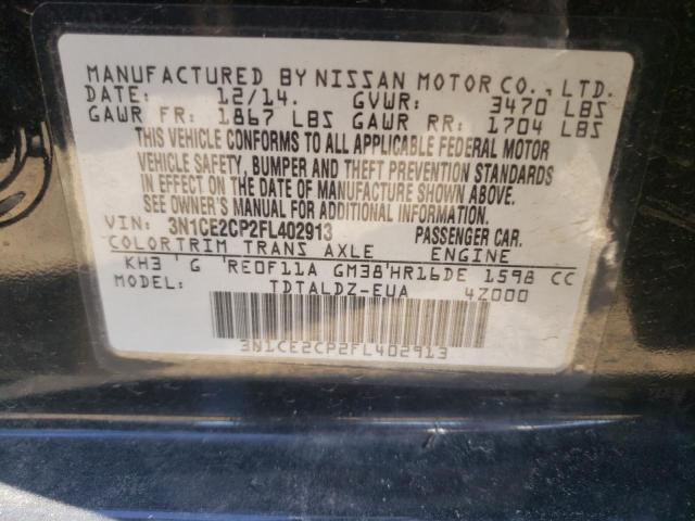 Photo 10 from auction – 2015 NISSAN VERSA NOTE with VIN 3N1CE2CP2FL402913