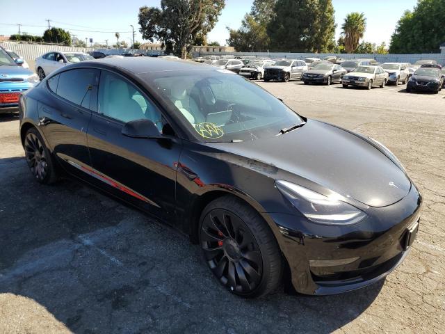 TESLA MODEL 3 2022 with VIN 5YJ3E1EC6NF265750 - Photo from auction