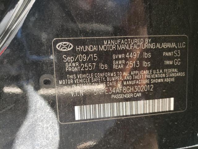 Photo 10 from auction – 2016 HYUNDAI SONATA SPO with VIN 5NPE34AF8GH302012