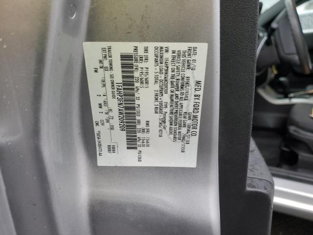 Photo 10 from auction – 2010 FORD FOCUS SE with VIN 1FAHP3FN7AW209209