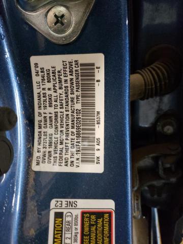 Photo 10 from auction – 2009 HONDA CIVIC EX with VIN 19XFA16869E026102