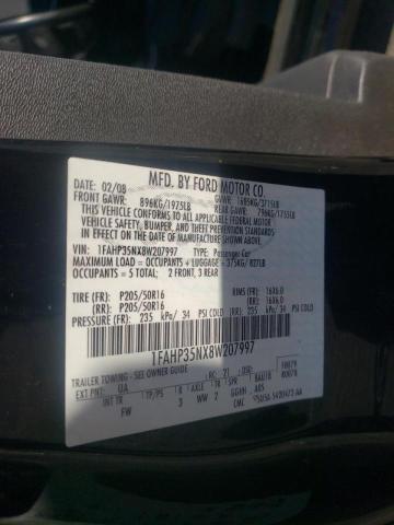 Photo 10 from auction – 2008 FORD FOCUS SE with VIN 1FAHP35NX8W207997