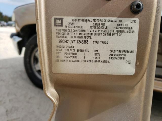 Photo 10 from auction – 2001 CHEVROLET SILVERADO with VIN 2GCEC19V711248365