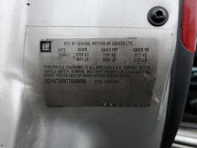 Photo 10 from auction – 2007 CHEVROLET IMPALA LT with VIN 2G1WT58N779248088