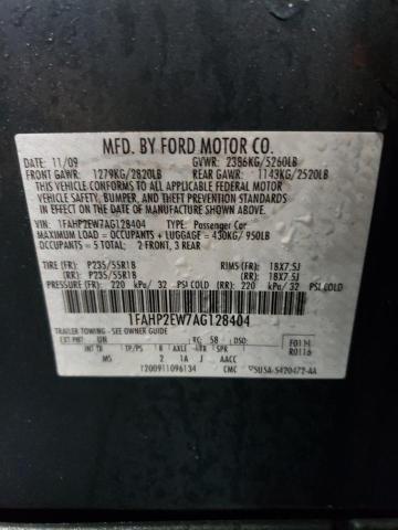 Фото 10 с аукциона – 2010 FORD TAURUS SEL с VIN 1FAHP2EW7AG128404
