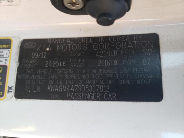 Photo 10 from auction – 2013 KIA OPTIMA LX with VIN KNAGM4A79D5337813