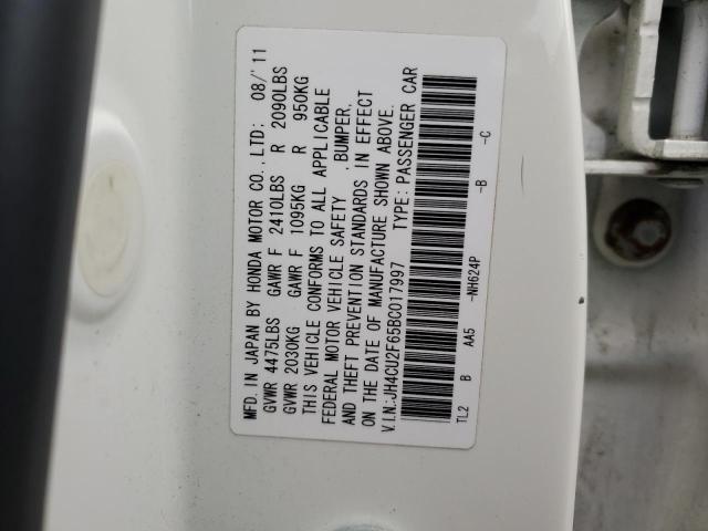 Photo 10 from auction – 2011 ACURA TSX with VIN JH4CU2F65BC017997