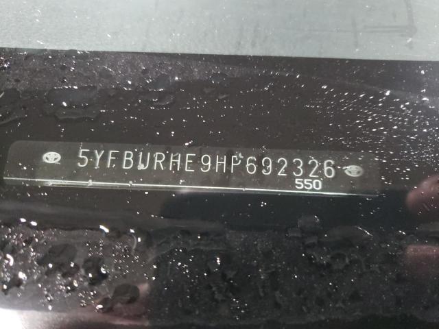 Photo 10 from auction – 2017 TOYOTA COROLLA L with VIN 5YFBURHE9HP692326