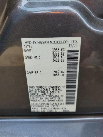 Photo 10 from auction – 2021 NISSAN ALTIMA S with VIN 1N4BL4BV5MN328304