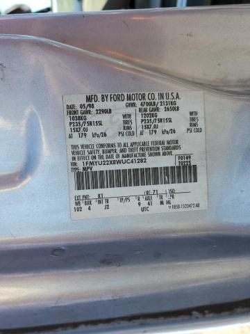 Photo 10 from auction – 1998 FORD EXPLORER with VIN 1FMYU22X8WUC41282