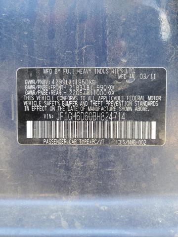 Photo 10 from auction – 2011 SUBARU IMPREZA OU with VIN JF1GH6D60BH824714