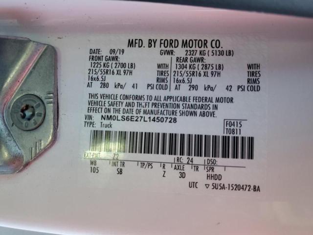 Photo 10 from auction – 2020 FORD TRANSIT CO with VIN NM0LS6E27L1450728