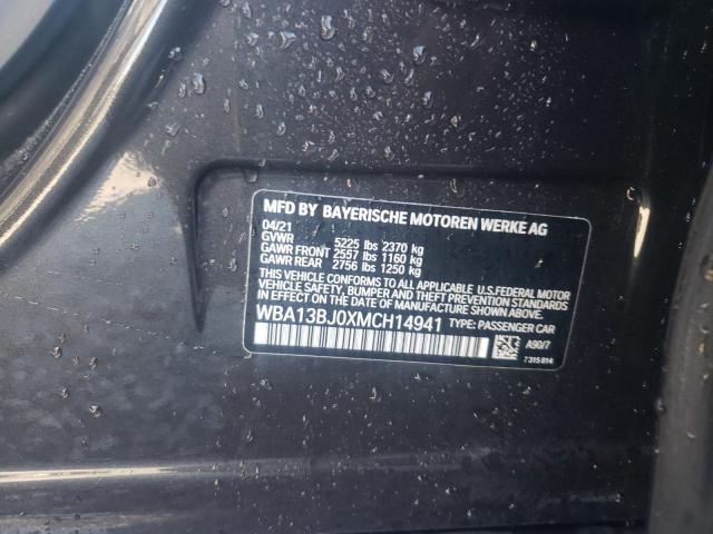 Photo 10 from auction – 2021 BMW 530 XI with VIN WBA13BJ0XMCH14941