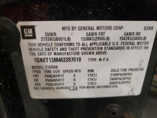 Photo 10 from auction – 2006 CHEVROLET TRAILBLAZE with VIN 1GNET13M462287610