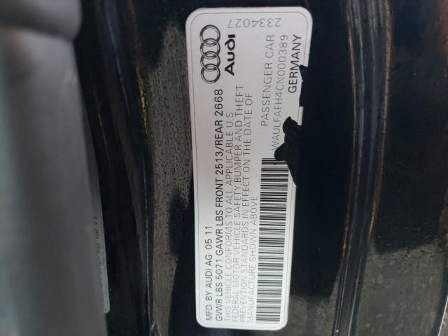 Photo 10 from auction – 2012 AUDI A5 PREMIUM with VIN WAULFAFH4CN000389
