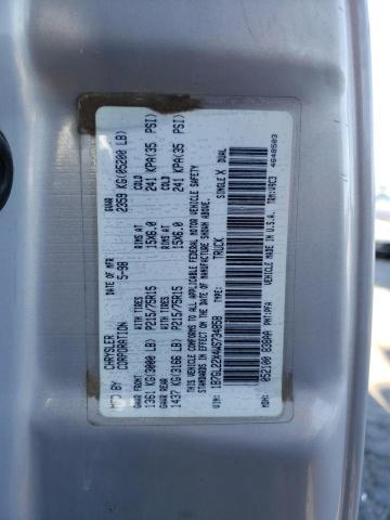 Photo 10 from auction – 1998 DODGE DAKOTA with VIN 1B7GL22X4WS734858