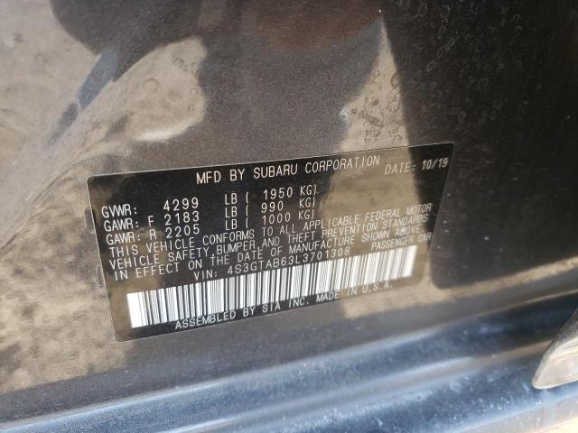 Photo 10 from auction – 2020 SUBARU IMPREZA with VIN 4S3GTAB63L3701308