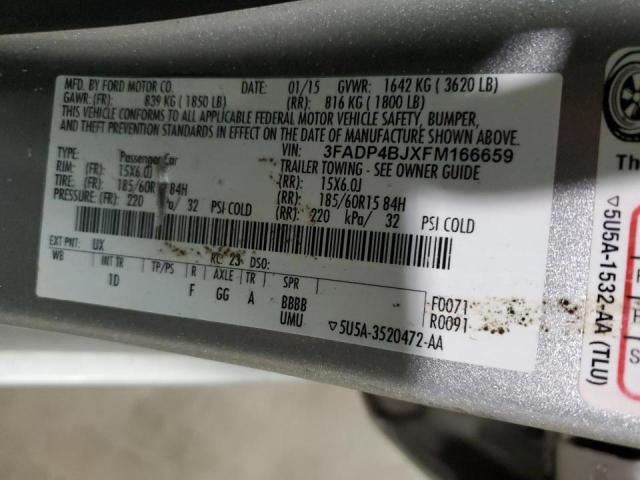 Photo 10 from auction – 2015 FORD FIESTA SE with VIN 3FADP4BJXFM166659