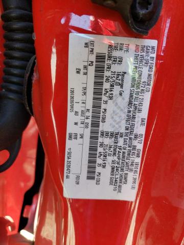 Photo 10 from auction – 2012 FORD FOCUS SE with VIN 1FAHP3F24CL348210