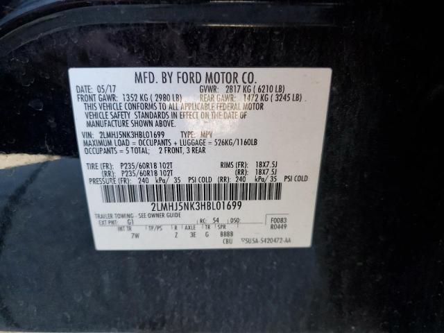 Photo 10 from auction – 2017 LINCOLN MKT with VIN 2LMHJ5NK3HBL01699