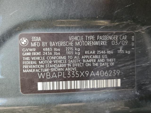 Photo 10 from auction – 2009 BMW 335 XI with VIN WBAPL335X9A406239