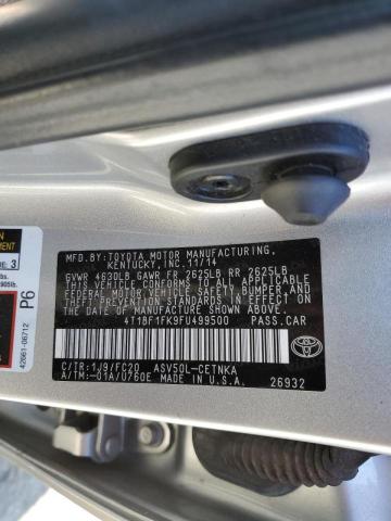 Photo 10 from auction – 2015 TOYOTA CAMRY LE with VIN 4T1BF1FK9FU499500