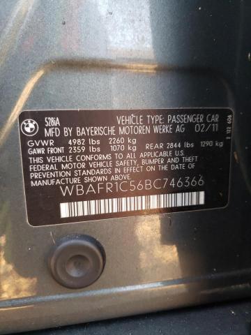 Photo 10 from auction – 2011 BMW 528 I with VIN WBAFR1C56BC746366