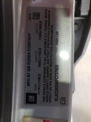 Photo 10 from auction – 2015 CHEVROLET SPARK 1LT with VIN KL8CD6S98FC737608