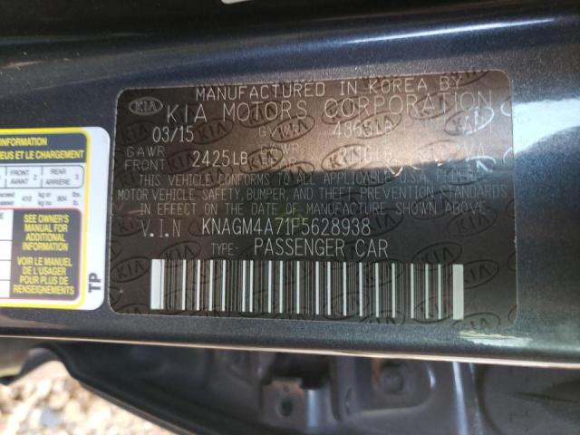 Photo 10 from auction – 2015 KIA OPTIMA LX with VIN KNAGM4A71F5628938