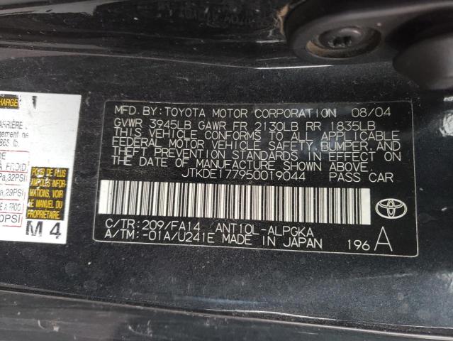 Photo 10 from auction – 2005 TOYOTA SCION TC with VIN JTKDE177950019044