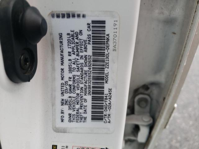 Photo 10 from auction – 2005 TOYOTA COROLLA CE with VIN 1NXBR32E65Z492652