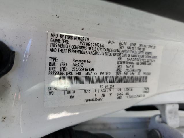 Фото 10 с аукциона – 2014 FORD FOCUS SE с VIN 1FADP3F27EL257921