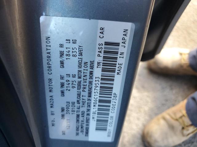 Photo 10 from auction – 2012 MAZDA 3 I with VIN JM1BL1M86C1579533