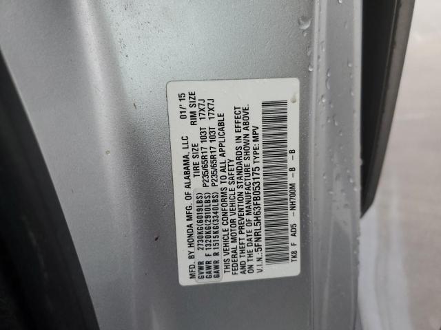 Photo 10 from auction – 2015 HONDA ODYSSEY EX with VIN 5FNRL5H63FB053175
