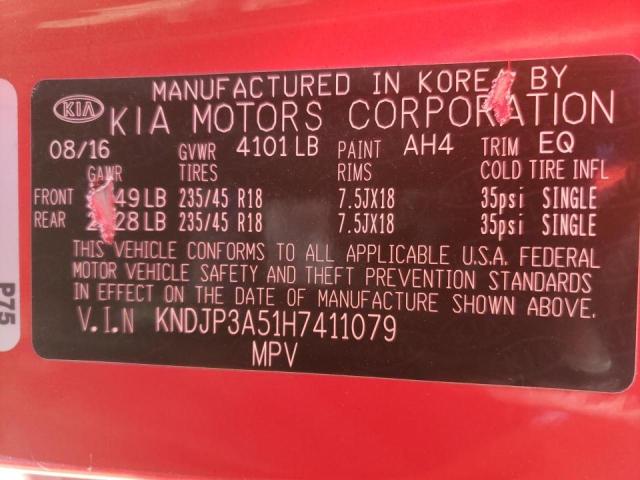 Photo 10 from auction – 2017 KIA SOUL + with VIN KNDJP3A51H7411079
