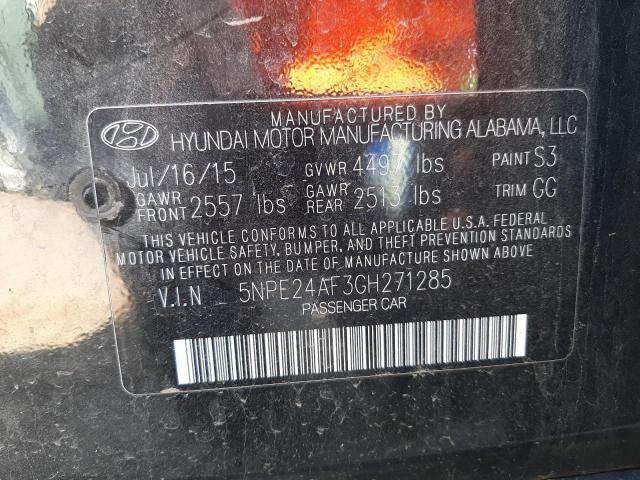 Photo 10 from auction – 2016 HYUNDAI SONATA SE with VIN 5NPE24AF3GH271285