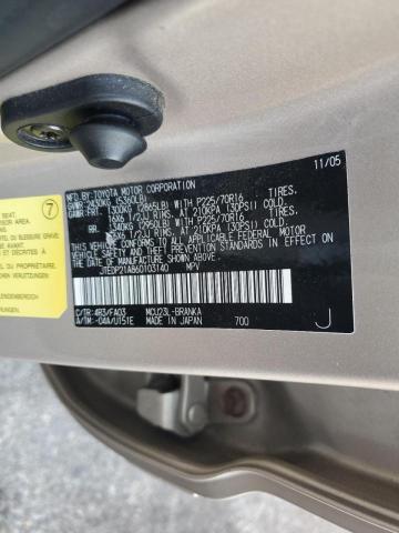 Photo 10 from auction – 2006 TOYOTA HIGHLANDER with VIN JTEDP21A860103140