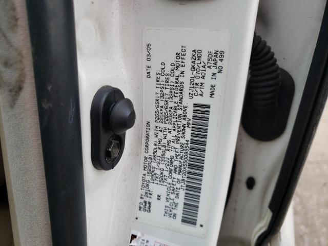 Photo 10 from auction – 2005 LEXUS GX 470 with VIN JTJBT20X550085544