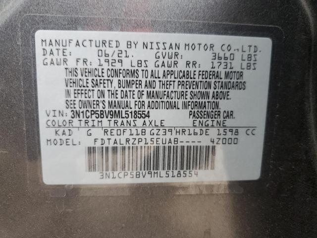 Photo 10 from auction – 2021 NISSAN KICKS S with VIN 3N1CP5BV9ML518554