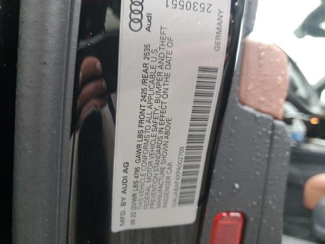 Photo 10 from auction – 2023 AUDI A4 PREMIUM with VIN WAUABAF4XPA002709