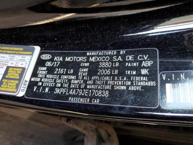 Photo 10 from auction – 2018 KIA FORTE LX with VIN 3KPFL4A79JE170838