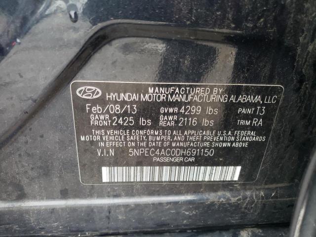 Photo 10 from auction – 2013 HYUNDAI SONATA SE with VIN 5NPEC4AC0DH691150