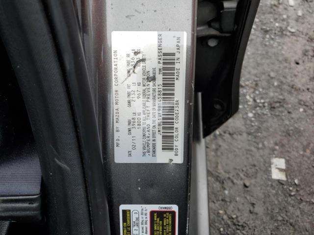 Photo 10 from auction – 2011 MAZDA 3 I with VIN JM1BL1VF9B1458815